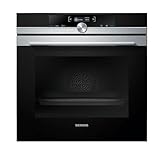 Siemens iQ700 - Horno empotrable (acero inoxidable, A+, ActiveClean, CoolStart, 71 L, metal), color negro