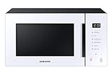 SAMSUNG - MG23T5018CW Microondas con Grill 23L 800W, Cerámica Enamel, Grill Fry y Stand by Eco, Color Blanco
