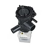 Bomba de drenaje como Bosch 00145212 para lavadora, bomba magnética completa, 30 W, con cabezal de bomba y colador BSH