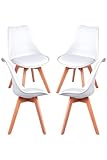 Regalos Miguel - Packs Sillas Comedor - Pack 4 Sillas Synk Basic - Blanco