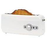 Genérico TOSTADORA DE BOCA ANCHA BARRA PAN MOLDE 750W 6 POTENCIAS FUNCION DESCONGELADO REVESIMIENTO TACTO FRIO