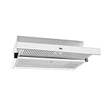 Teka CNL 6415 PLUS - Campana Extractora 60 cm Extraíble, Motor de Doble Turbina EcoPower, 5 Velocidades + 1 Intensiva, Iluminación LED, Programador Tiempo de Aspiración, Color Blanco