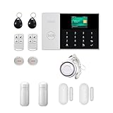 Sistema de Alarma WiFi+gsm GPRS App Control Remoto Hogar/Oficina/Fábrica Sistema De Alarma De Seguridad Antirrobo Inalámbrico Tasa Cero de Falsos positivos (Color : GT-013-GSM-PG105-A.)