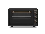 Horno de sobremesa SOLTHERMIC color NEGRO H37RN gran capacidad y potencia 37L y 1300w, temporizador y programador incluido. (Rango temperatura 40º a 240º) Luz interior TURBOVENTILADOR y 5 FUNCIONES
