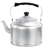Tetera Silbante Clásica De Aluminio, 2L-10L Hervidor De Agua para Estufa, Hervir Agua Caliente Hervidor para Cocina, Tetera Rápida De Hervir con Sonido Fuerte para El Hogar, Camping 10L