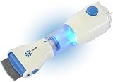 LiceTec - Peine eléctrico para piojos, sin productos químicos (con 8 filtros de captura adicionales de repuesto) Azul y Blanco