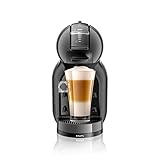 Krups Nescafé Dolce Gusto Mini Me Cafetera de cápsulas con 15 bares de presión, capacidad 0.8 L, bebidas frías o calientes, Play&Select, Thermoblock, 35 tipos café, Negra, KP1238