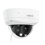 Reolink RLC-843A 4K PoE Camara Seguridad con Focos, Zoom Óptico 5X, CAM Exterior IP Visión Nocturna Color, Conversación Bidirecc, Detecc Personas/Vehículos/Pet, IK10 contra Vandalismo y Time-Lapse