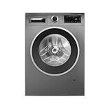 Bosch - Lavadora Libre Instalación, 9 kg, 1400 RPM, Serie 4, Motor EcoSilence, Iron Assist, Pausa+Carga, Acero, WGG244ZRES