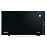 Hisense H25MOBS4HGI - Microondas Digital con Grill 25 Litros, 1000W, Inverter Expert, Descongelación Rápida, Calentamiento Uniforme, Silencioso, Revestimiento Cerámico, Cristal Premium, Modo ECO