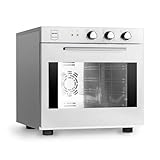 METRO Professional Horno de convección GCO2001, 2800 W, 4 tipos de cocción, rango de temperatura 50-300ºC, temporizador, 2 rejillas y 2 bandejas incluidas, plateado