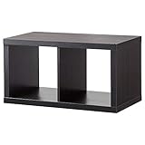 IKEA KALLAX - Estantería (77 x 41 cm), color negro y marrón