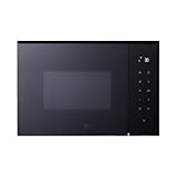 LG MGBZ2593F – Microondas Grill 2 en 1, 25L, Integración total, Display Led, 900W, Fácil impieza, Táctil, Cristal Negro, Inox