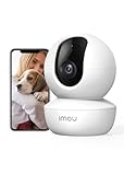 Imou Cámara de Vigilancia WiFi Interior para Mascotas, AI Detección Humana, 1080P Cámara IP WiFi Interior con Sirena,Audio Bidireccional,Visión Nocturna, Modo Privacidad, Funciona con Alexa para Bebe