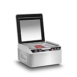 CASO VacuChef 40 - Envasadora al vacío profesional de cámara compacta - Potente capacidad de vacío de 70 L/min - Cámara con capacidad de 3 litros - acero inoxidable
