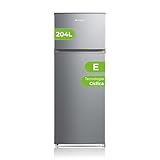 Aspes Frigorífico 2 Puertas Inox AF145502EX. Capacidad 204 Litros, Puerta Reversible, Bajo Nivel Sonoro, Eficiencia Energética Clase E