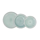 Quid Vita Aqua Vajilla Cerámica 18 Piezas - 6 Personas
