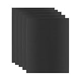 Wenrescry Juego de 5 alfombrillas para barbacoa, 40 x 30 cm, antiadherente, reutilizables y resistentes al calor, se pueden cortar para barbacoa de gas, barbacoa de carbón vegetal y horno