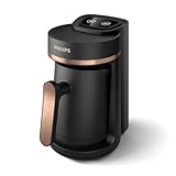 Philips Serie 5000 Cafetera turca - Función de preparación lenta, capacidad para 4 tazas, protección contra sobrecalentamiento y rebosamiento, botones de fácil pulsación (HDA150/60)