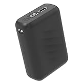 GAROERFAR - Chaleco calefactor, batería de 20000 mAh-Power Bank recargable 5 V/7,4 V, pantalla LED y salida DC/USB para chaqueta calefactora, capucha y pantalones, Powerbank de carga rápida compatible