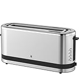 WMF Kitchenminis - Tostadora de ranura larga, potencia de 900 W, acero Cromargan, apta para cualquier tipo de pan, con 4 funciones y con diferentes niveles de tueste