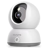 blurams Camara Vigilancia Wi-Fi Interior 2K, Cámara IP 360° Cámara Bebés,Camara Seguridad para Perros/Bebé/Ancianos,Visión Nocturna, Llamada One-Touch,Audio Bidireccional,Admite Tarjeta SD y Cloud
