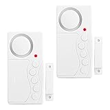 Alarma de Puerta de congelador, Alarma de Seguridad para Ventana, de 3/15/30/60 Segundos Alarma de refrigerador inalámbrica de retardo Ajustable, 4 en 1 Sensor de Puerta Alarma Abierta Fuerte 108dB