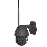 Nivian-Cámara PTZ Wifi 2,4Ghz-2K-Movimiento remoto 360º con función Autotracking y detección de humanos-Visión nocturna 10m-Apta exterior-Compatible con Alexa y Google Home–Control remoto con APP Tuya