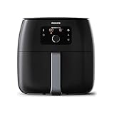 Philips Premium Airfryer XXL - 7.3L, Freidora sin Aceite, Tec Rapid Air y Fat Removal, NutriU App (HD9650/90)