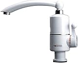 Deals - Calefacción instantánea de agua caliente mezclador sin calefacción, grifo eléctrico calefacción instantánea para cocina baño calentador de agua