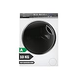 Haier I-Pro Series 7 Plus HW100GBD14979UIB - Lavadora Carga Frontal 10KG, Autodosificación, Función Vapor, Motor Direct Motion, Tratamiento Antibacterias, 1400 RPM, Fin Diferido, 14 programas, Blanco