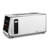Ufesa One Touch Duo Plus, Tostador Digital 1400W, 2 Ranuras, Pantalla LED, 6 Niveles, Funciones Pan, Bagel, Muffin, Gofre, Recalentar, Descongelar, Memoria, Bandeja Recogemigas
