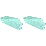 Tradineur - Pack de 2 Cajones organizadores para Latas - Fabricado en Polipropileno - Apto para Lavavajillas y Uso alimentario - 10 x 12,5 x 34 cm - Transparente