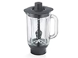 Kenwood KAH359GL Cuenco licuador Vidrio 1,8 L, Gris, Transparente