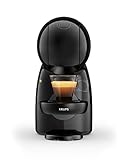 Krups Nescafé Dolce Gusto Piccolo XS - Cafetera cápsulas, 15 bares de presión, 1500 W potencia, depósito de 0.8 L, monodosis multibebidas frías y calientes, manual, compacta, negro y gris