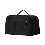Jiakalamo Funda para tostadora, funda universal de algodón y lino, con bolsillos y asa superior