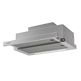 Cata Campana Extractora Telescópica TFH 6830 X 5+1 TURBO Motor Burshless Extra Silencioso Tira LED Fácil Instalacion y Limpieza Acabado Inox