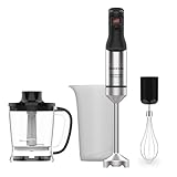 Taurus - Batidora Rocket 1500 Nero Inox | 1500W |regulador de potencia |diseño ergonómico |varilla y cuchillas de acero inoxidable |campana anti salpicaduras |apto lavavajillas