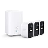 eufy Security eufyCam 2C Camara vigilancia WiFi Exterior, Camara de vigilancia Exterior,180 días de duración de la batería, HD 1080p, nessun Costo mensile, Conjunto de Tres cámaras