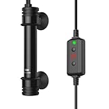 NICREW Calentador Acuario 50 W, Temperatura Regulable de 15 a 35 ℃, para Acuarios de hasta 40 L, Protección contra el Sobrecalentamiento
