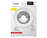 Corberó - Lavadora Carga Frontal 6 Kg | CLT6BL1223 | Motor Inverter Silencioso | 1200 Rpm | 16 Programas | Vapor | Puerta XXL | Inicio Diferido y Lavado Rápido, Blanco