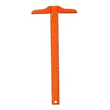 jojofuny 2 Piezas Regla T-cuadrada Regla Triangular Regla Para Hornear Herramienta Cuadrada Medida Doble Circular Medidor Cinta Métrica Digital Cinta Métrica Retráctil Orange