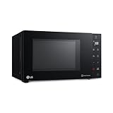 LG MH6535GIB - Microondas con grill, 1000 W, Smart Inverter, Display digital, Color Negro Transparente, 1000 W, 25 l