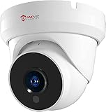 Anpviz 4MP PoE Cámara de Vigilancia con Micrófono, Interior y Exterior, Visión Nocturna IR, Detección de Movimiento, Acceso Remoto, IP66, Metal Carcasa, Memoria NFS y NVR, Sin instantánea(Serie U)