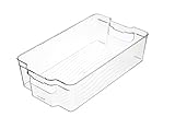 Kitchen Craft Grande Fridge-Safe - Plástico cocina caja de almacenaje, 37.5 x 21 x 10 cm, 15 x 8.5 x 4 pulgadas, Transparente, 1 x 1 x 1 cm