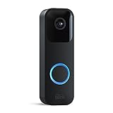 Blink Video Doorbell | Audio bidireccional, vídeo HD, con notificaciones de movimiento y timbre, fácil de configurar, con Alexa integrada — cableado o sin cablear (negro)