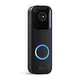 Blink Video Doorbell | Audio bidireccional, vídeo HD, gran autonomía, detección de movimiento, notificaciones de timbre en la app, compatible con Alexa (negro)