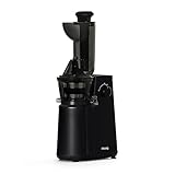 H.Koenig GSX24 Exprimidor vertical de frutas y verduras Vitamin + BPA-free - Boca ancha 82 mm - 3 tamices para zumo fino o espeso y sorbete - Presión suave - 50 revoluciones 400 W