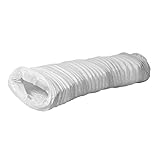 110x55mm Conducto de Aire Flexible para Campana Extractora, Aire Acondicionado, Extractor, Secadora - Manguera de Escape de 6m - Conductos de Ventilación - PVC