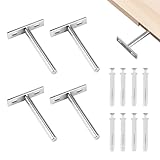 Soportes de Estantería Flotante Invisible,100mm Soporte Baldas Pared con Tornillos,Soportes de Estante Flotantes de Acero Sólido,Soportes Ocultos Para Muebles Decoración de Pared Soporte de Estantería